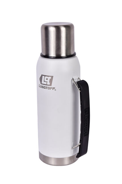 TERMO 1 L - MANIJA Y PICO CEBADOR • BLANCO